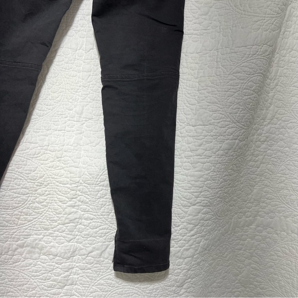 ZARA BASIC Z-Z1975 Zippered Black Denim Pants, Size 8, #189 - Picture 7 of 15